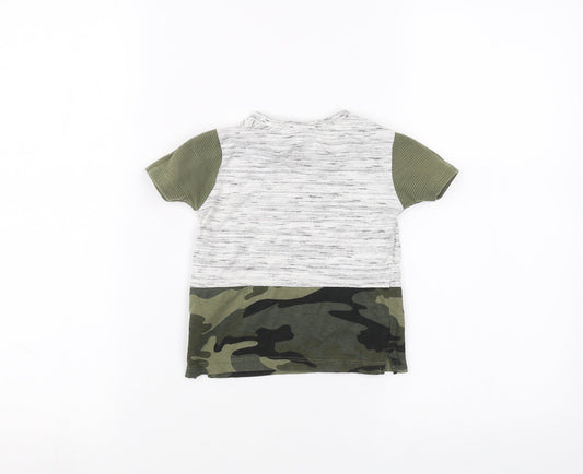Primark Baby Green Camouflage  Basic T-Shirt Size 12-18 Months