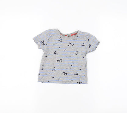 Primark Baby Grey   Basic T-Shirt Size 12-18 Months