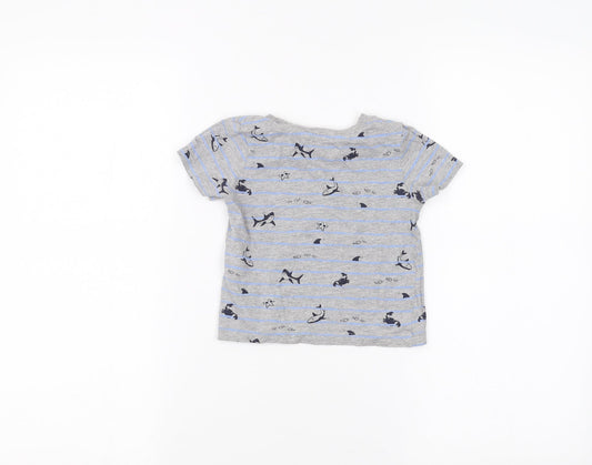 Primark Baby Grey   Basic T-Shirt Size 12-18 Months