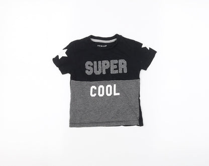 Primark Baby Black   Basic T-Shirt Size 12-18 Months