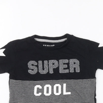 Primark Baby Black   Basic T-Shirt Size 12-18 Months