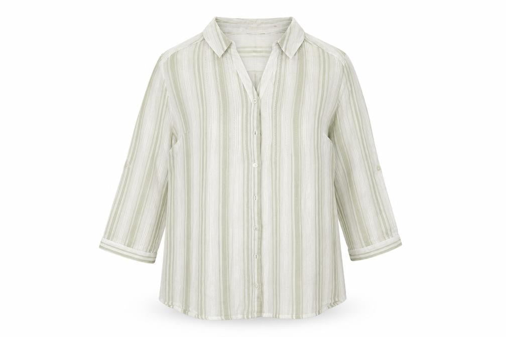 Womens UK Size 18 ISLE White Basic Button-Up