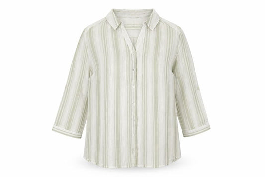 Womens UK Size 18 ISLE White Basic Button-Up