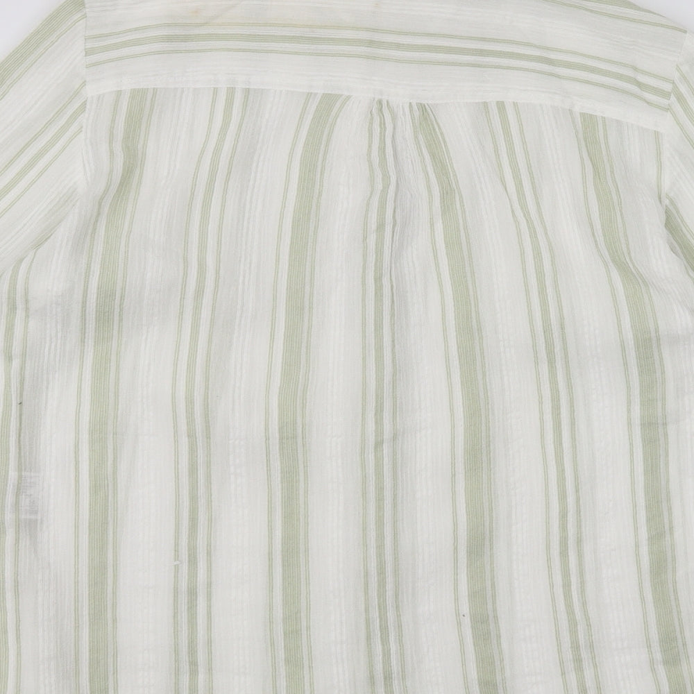 Womens UK Size 18 ISLE White Basic Button-Up