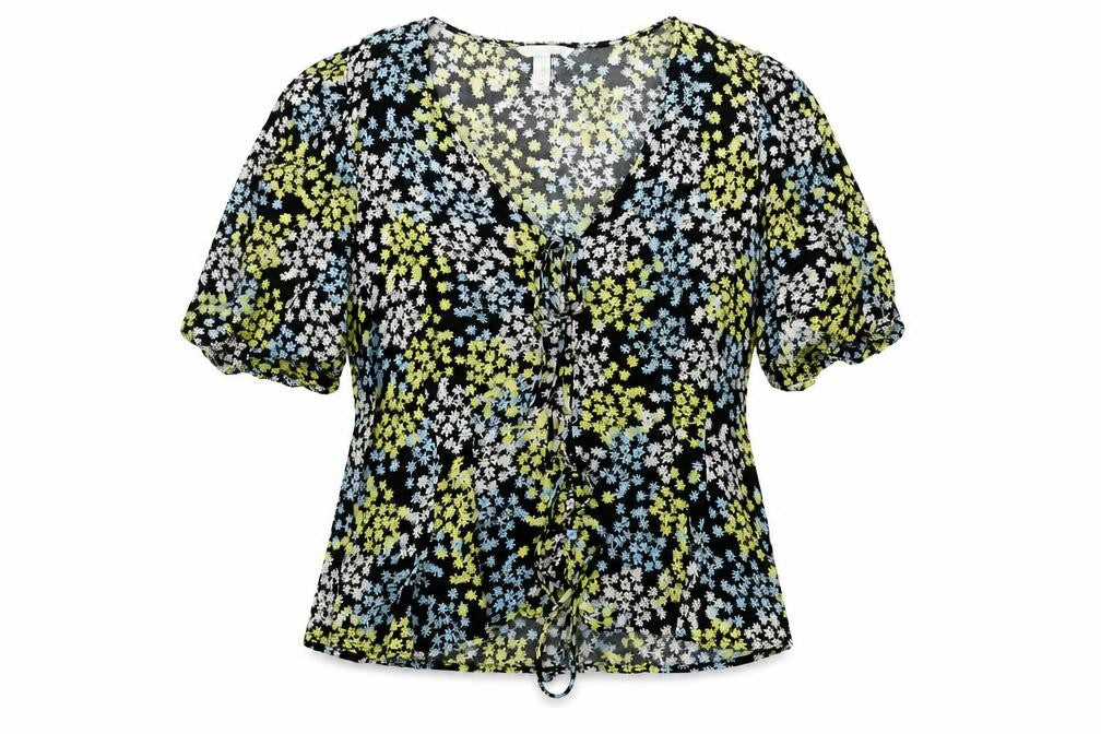 Womens UK Size 12 H&M Black Basic T-Shirt