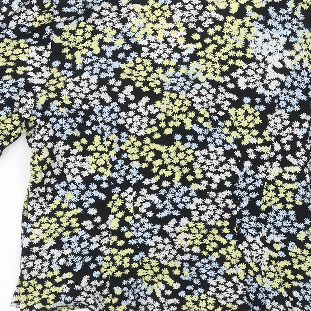 Womens UK Size 12 H&M Black Basic T-Shirt