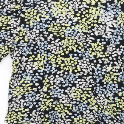 Womens UK Size 12 H&M Black Basic T-Shirt