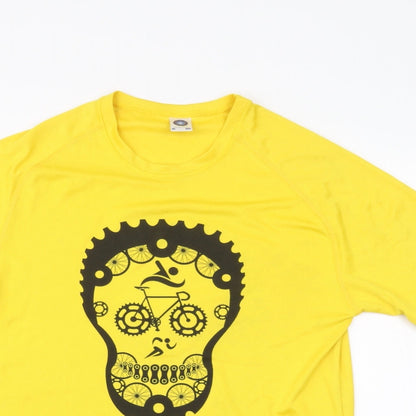 Starworld Mens Yellow    T-Shirt Size M