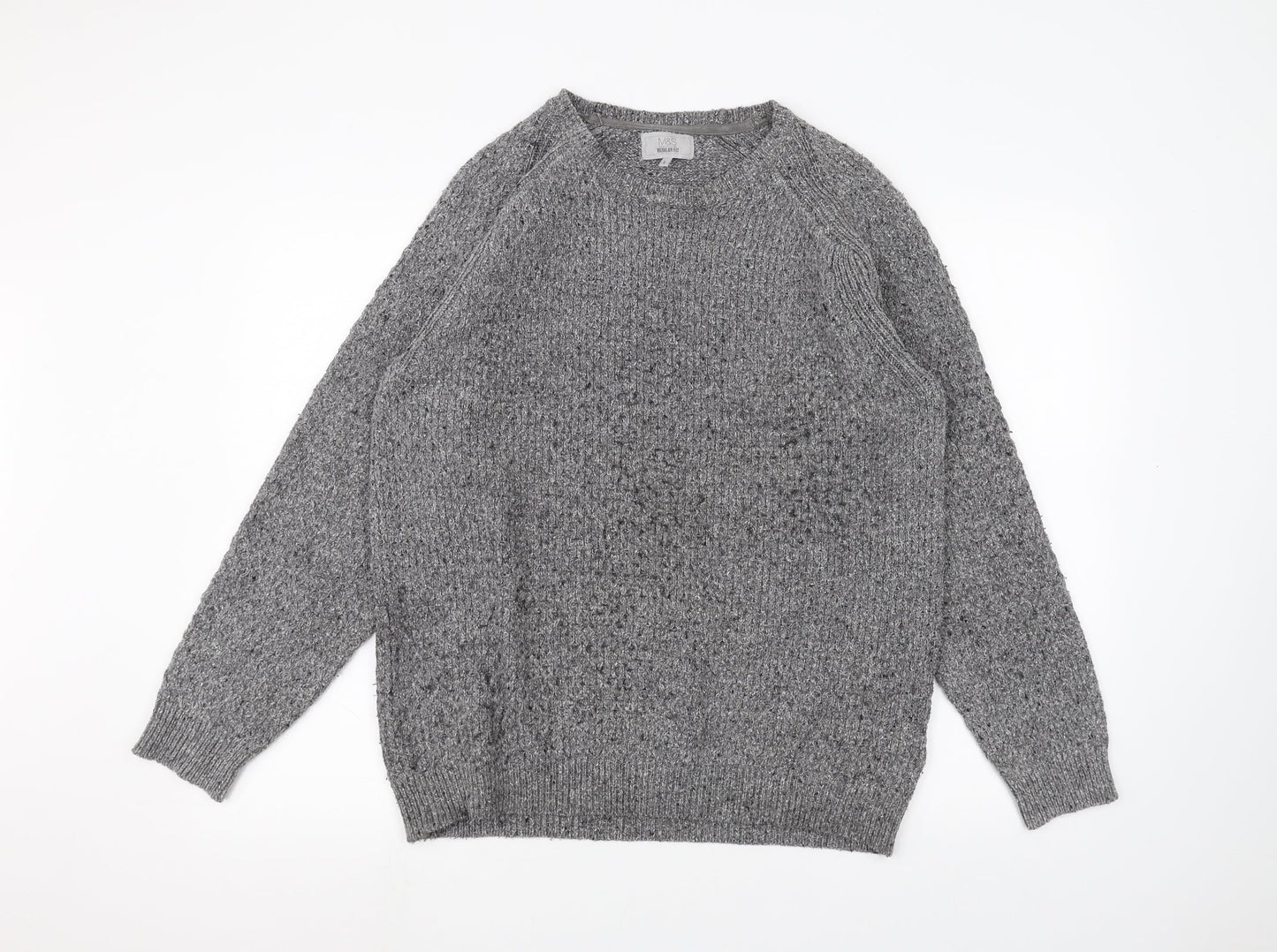 Marks and Spencer Mens Grey   Pullover Jumper Size M