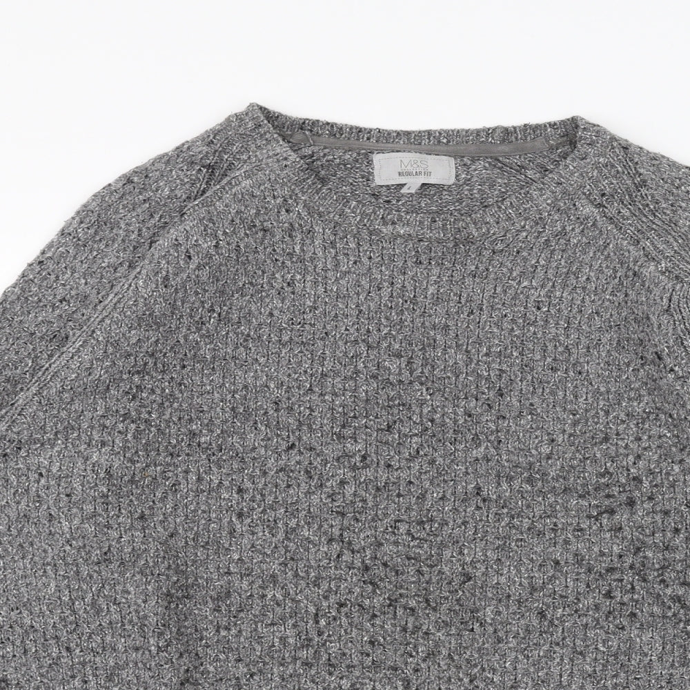 Marks and Spencer Mens Grey   Pullover Jumper Size M