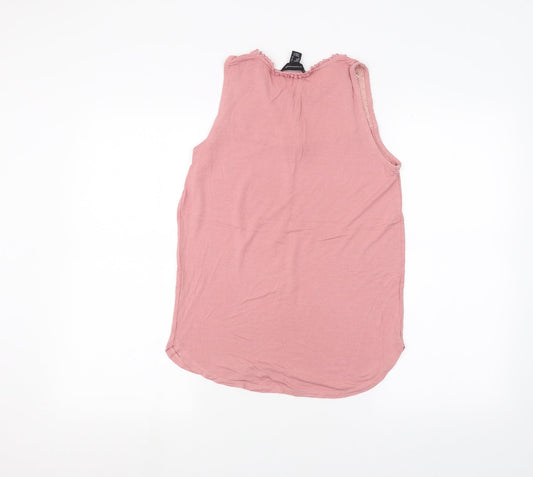 Womens UK Size 8 Atmosphere Pink Basic T-Shirt