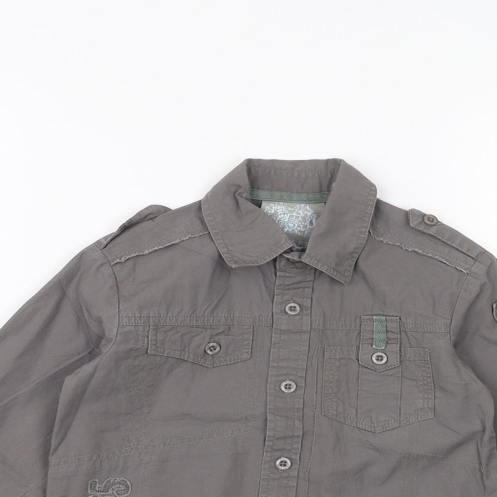 Feu Follet Baby Grey   Basic Button-Up Size 24 Months