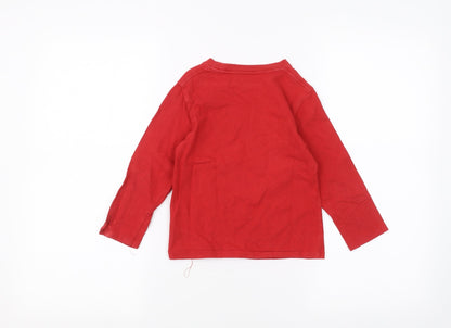 Gap Boys Red   Basic T-Shirt Size 4 Years