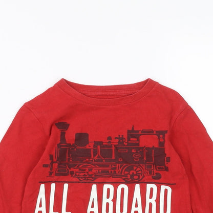 Gap Boys Red   Basic T-Shirt Size 4 Years