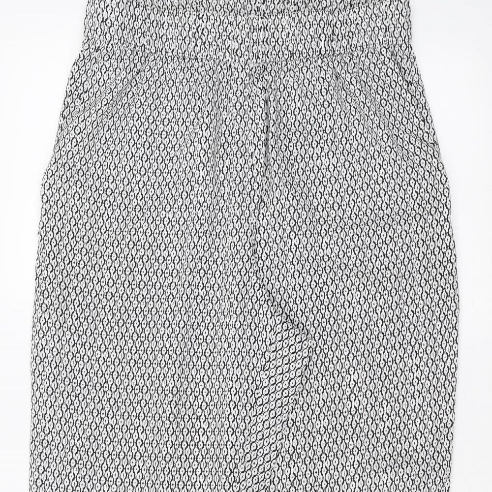 Womens UK Size 14 H&M Regular Fit  White Trousers