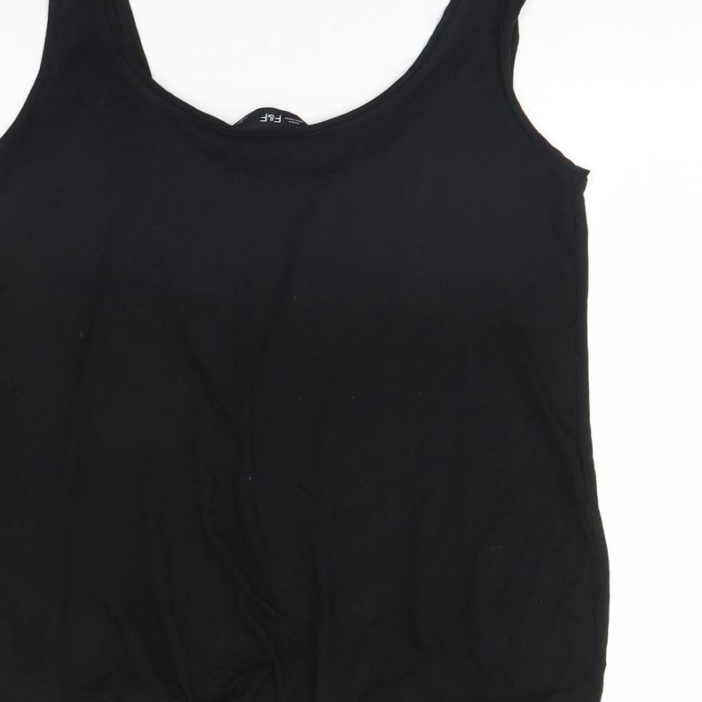 F&F Womens Black   Basic Tank Size 8