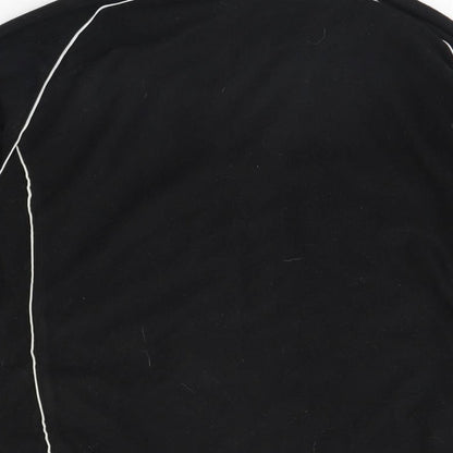 Womens UK Size 10 Preworn Black Henley Jumper