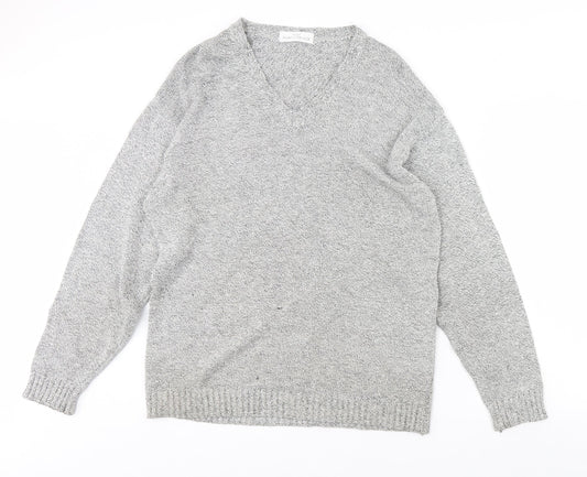 m&s Mens Grey   Pullover Jumper Size M