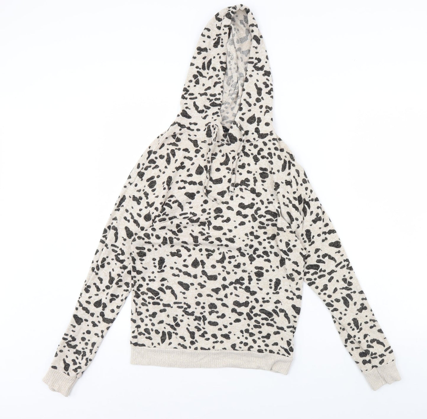 Dorothy Perkins Womens Brown Animal Print  Pullover Hoodie Size 6