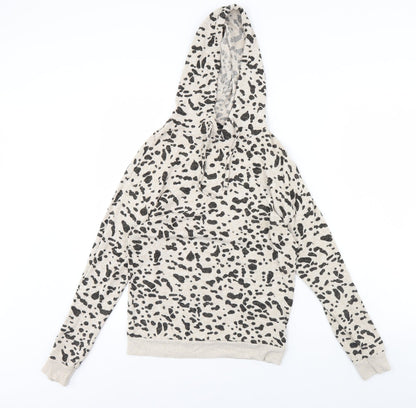 Dorothy Perkins Womens Brown Animal Print  Pullover Hoodie Size 6