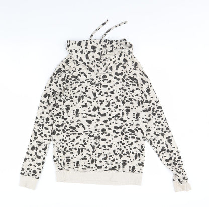 Dorothy Perkins Womens Brown Animal Print  Pullover Hoodie Size 6