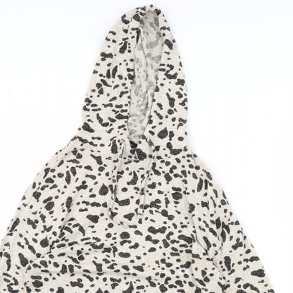 Dorothy Perkins Womens Brown Animal Print  Pullover Hoodie Size 6