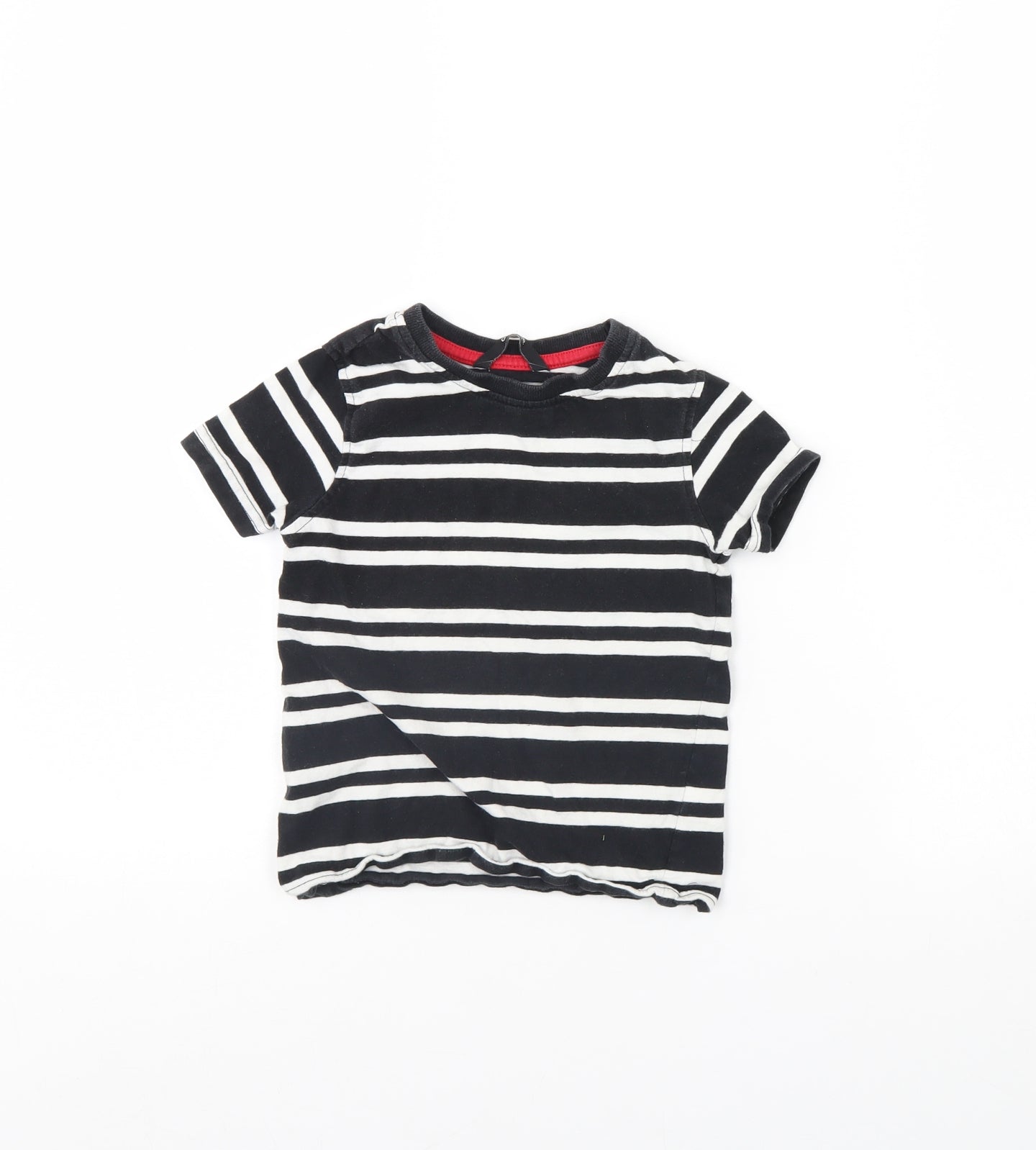 George Boys Black Striped  Basic T-Shirt Size 2 Years