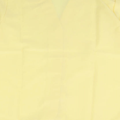 Womens UK Size 16 Damart Yellow Basic Button-Up