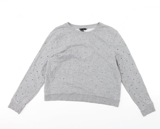 Womens UK Size 14 New Look Grey Pullover Jumper
