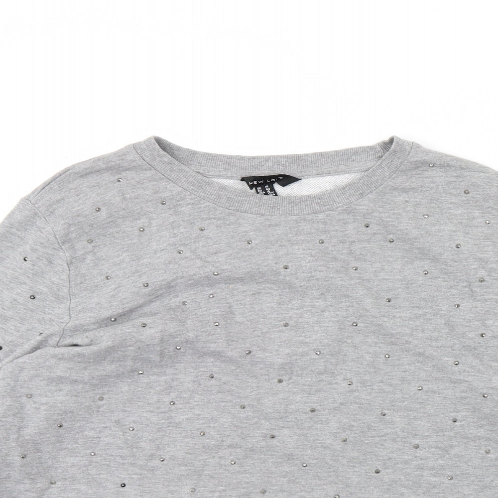 Womens UK Size 14 New Look Grey Pullover Jumper