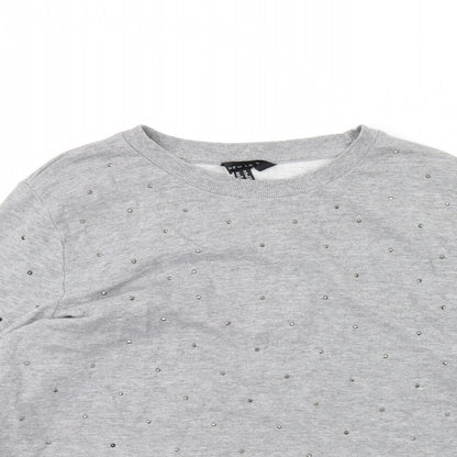Womens UK Size 14 New Look Grey Pullover Jumper