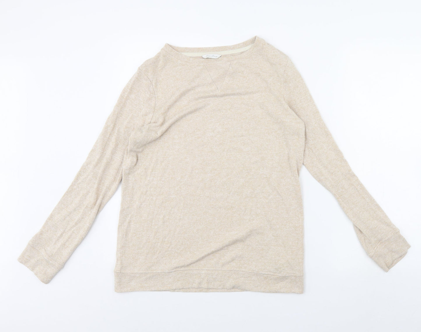 Womens UK Size 10 m&s Beige Pullover Jumper