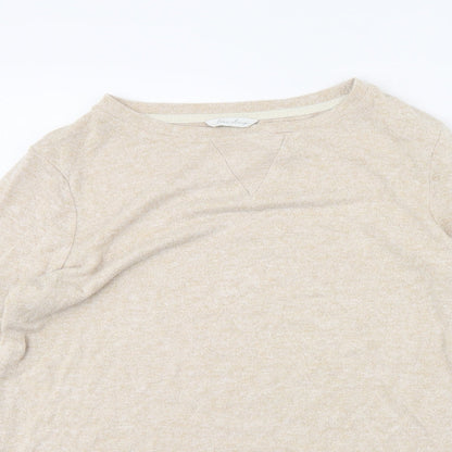 Womens UK Size 10 m&s Beige Pullover Jumper