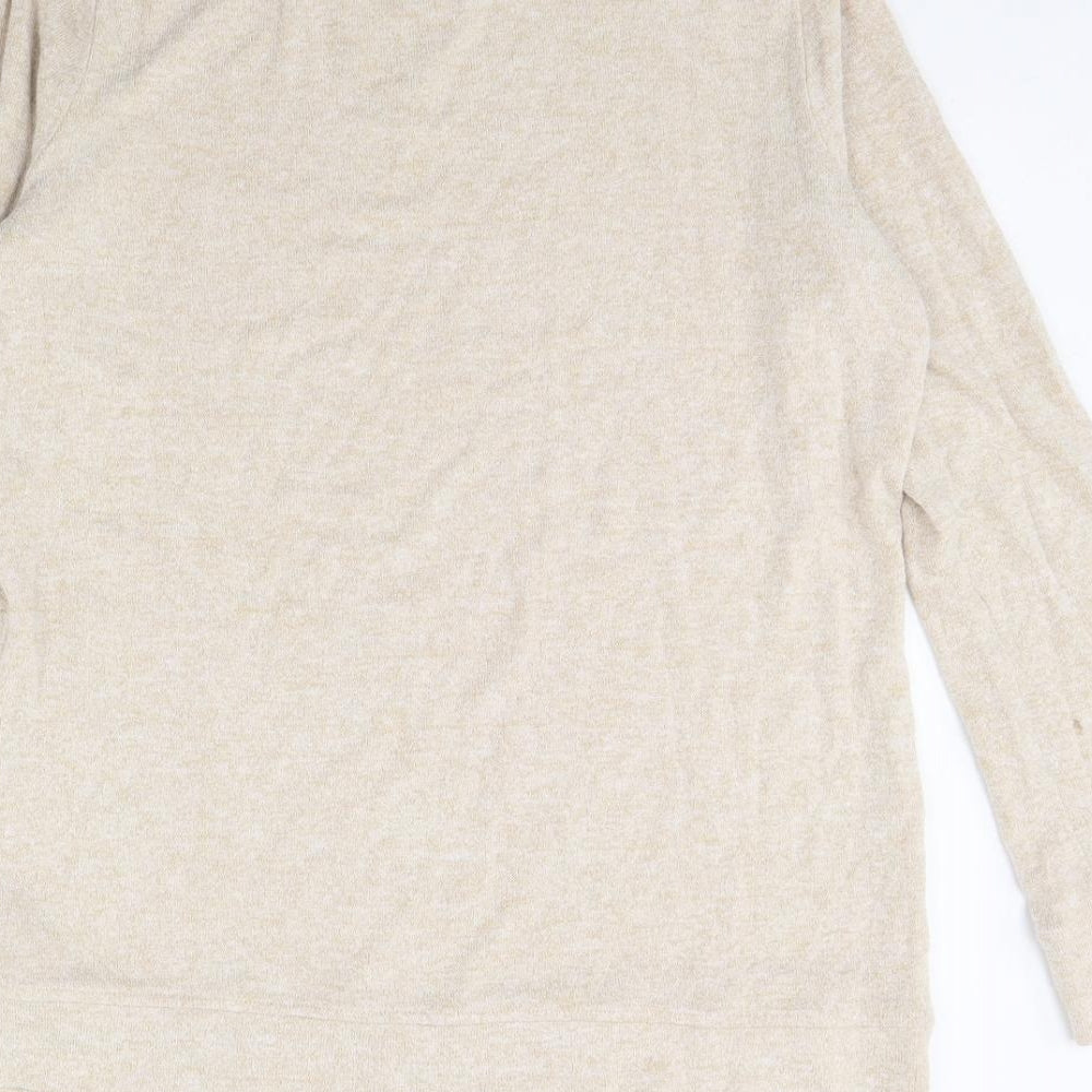 Womens UK Size 10 m&s Beige Pullover Jumper