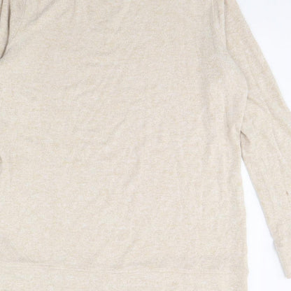 Womens UK Size 10 m&s Beige Pullover Jumper