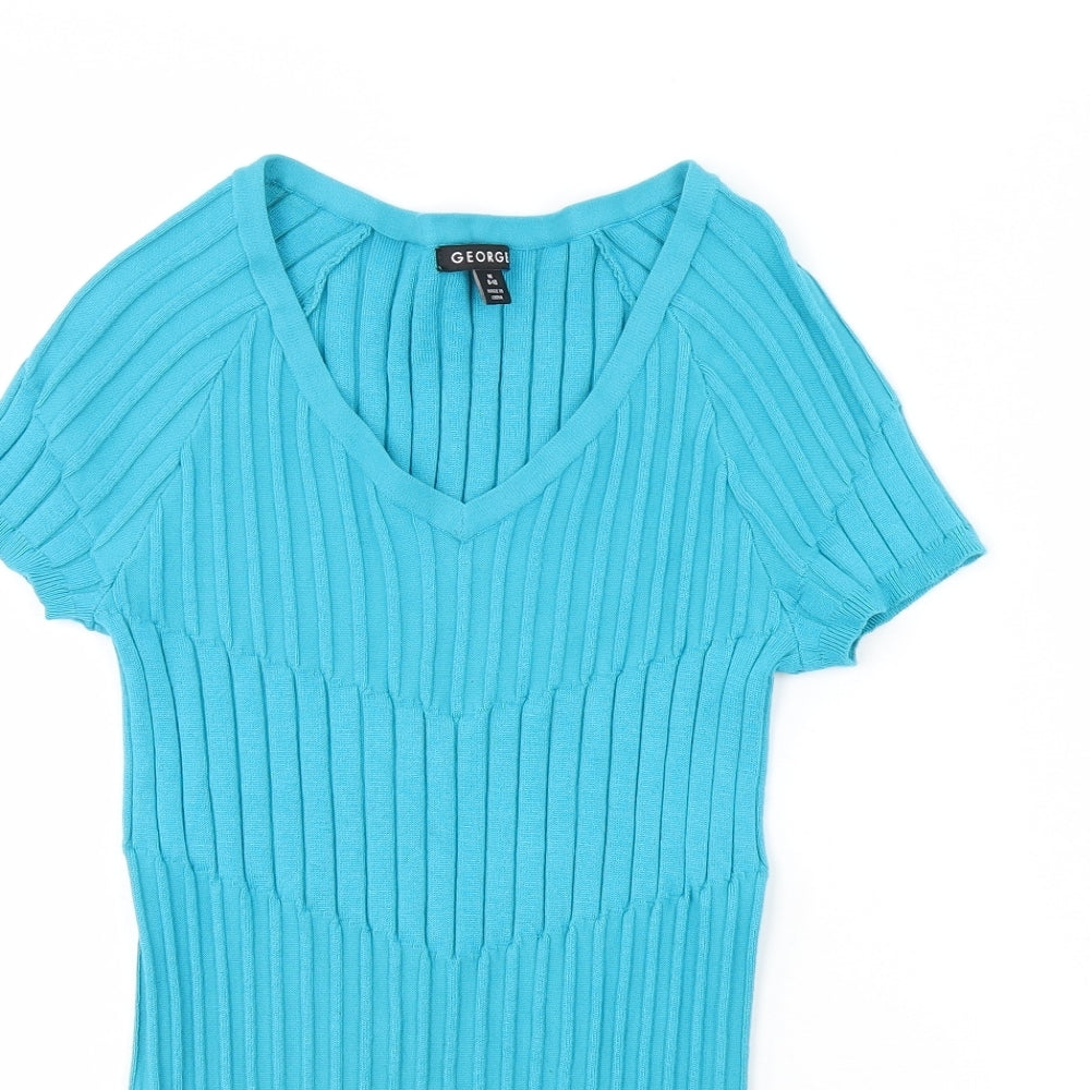George Womens Blue   Pullover Jumper Size M
