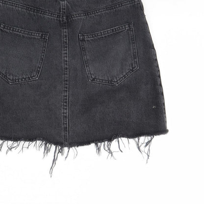 Miss Selfridge Womens Black  Denim Mini Skirt Size 6