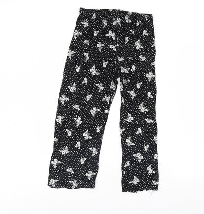 Womens UK Size M Preworn Regular Fit  Black Trousers