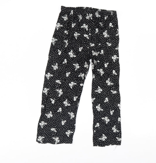 Womens UK Size M Preworn Regular Fit  Black Trousers