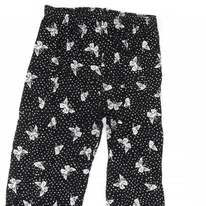 Womens UK Size M Preworn Regular Fit  Black Trousers