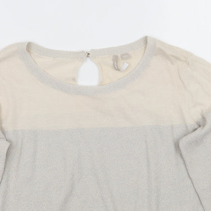 Anthology Womens Beige   Pullover Jumper Size 14