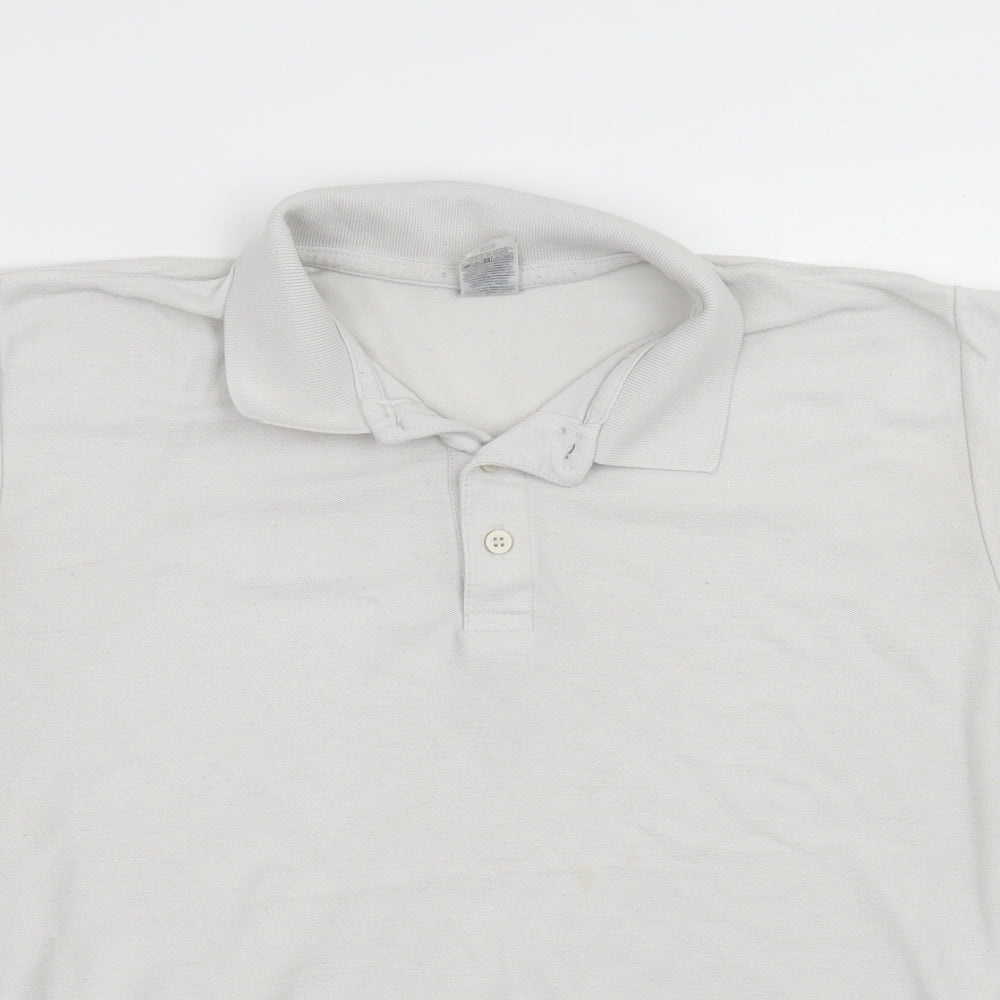 Fruit of the Loom Mens White    Polo Size M