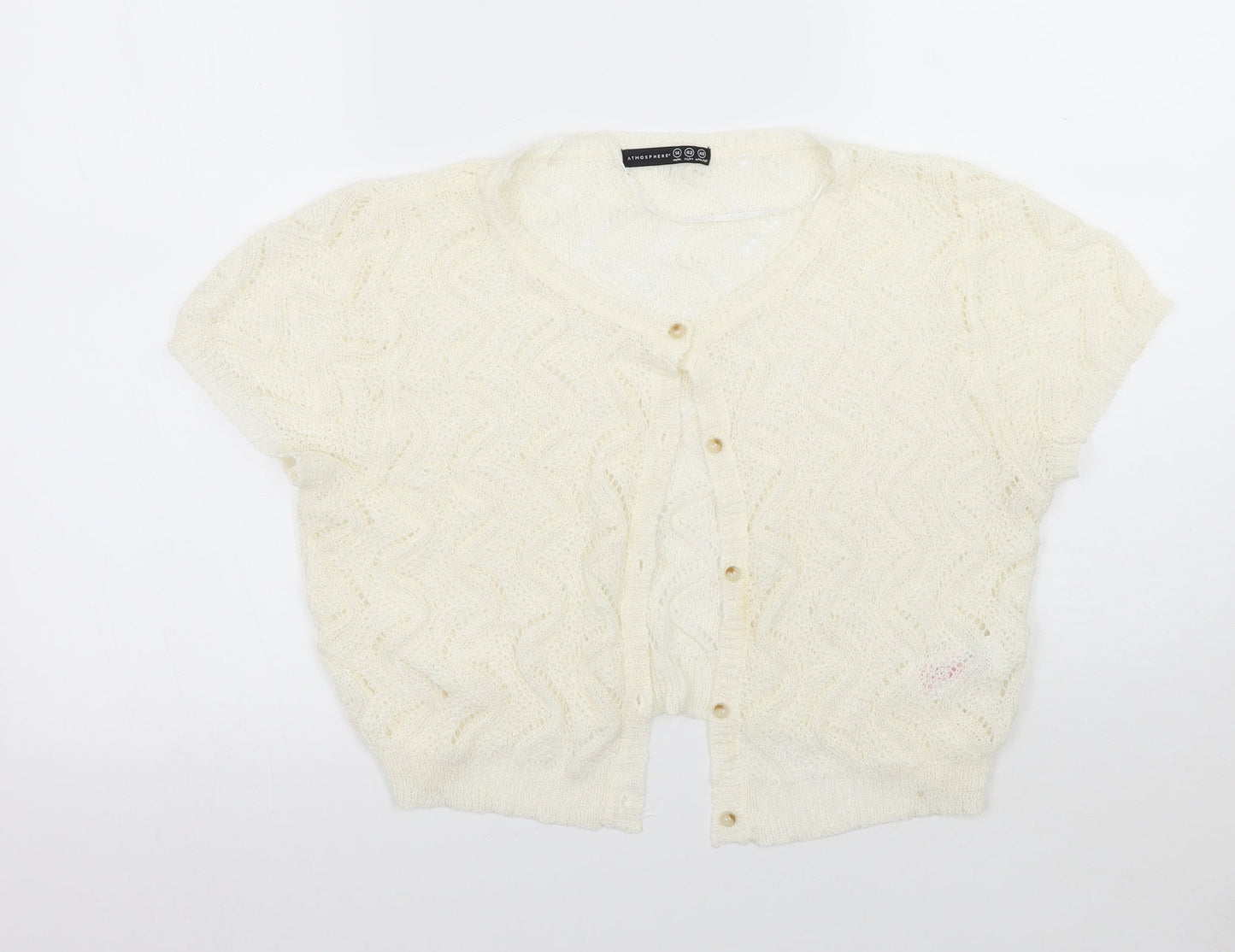 Primark Womens White   Cardigan Jumper Size 14
