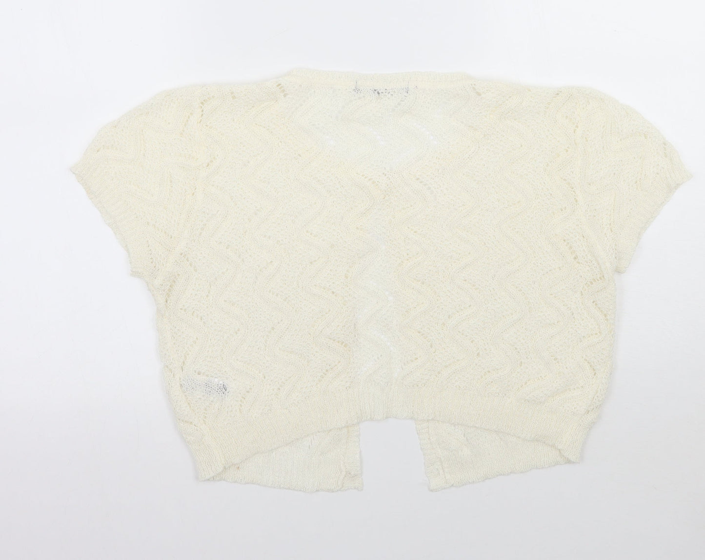 Primark Womens White   Cardigan Jumper Size 14