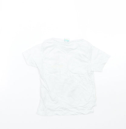 Disney Baby White   Basic T-Shirt Size 12 Months