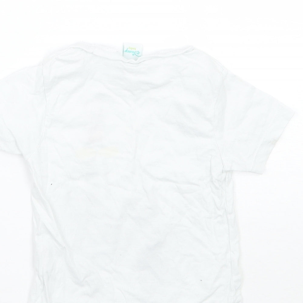 Disney Baby White   Basic T-Shirt Size 12 Months