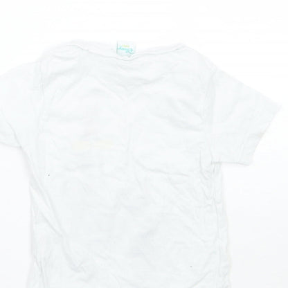 Disney Baby White   Basic T-Shirt Size 12 Months