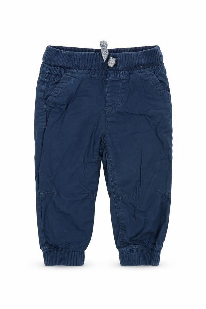 Mothercare Boys Blue   Cargo Trousers Size 9-12 Months