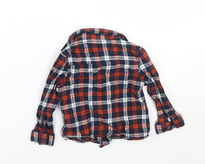 Primark Boys Blue Check  Basic Button-Up Size 12 Months