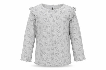 George Girls Grey Geometric  Basic T-Shirt Size 18-24 Months